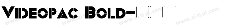 Videopac Bold字体转换